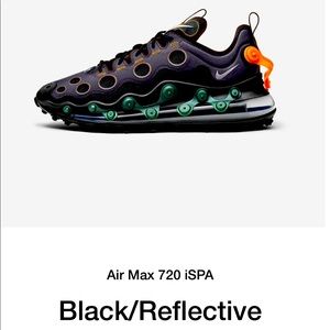 Nike Air Max 720 ISPA Black Reflective